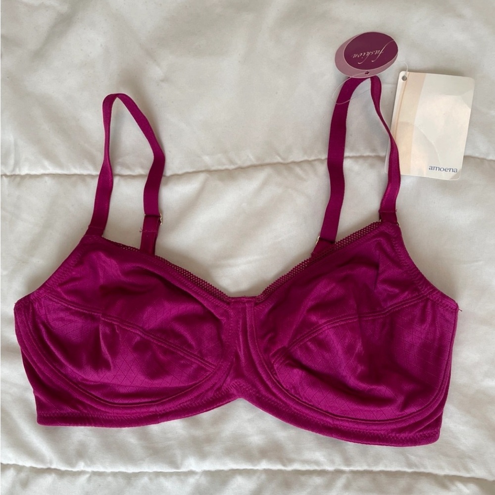 BNWT Amoena Leona SB Bra - Fuchsia - 34B
